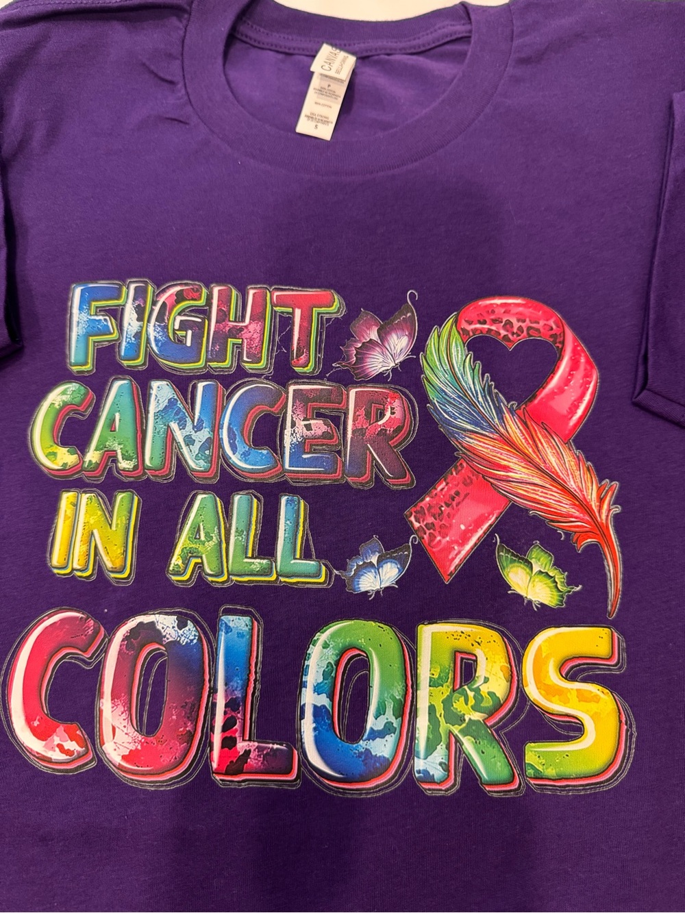 Fight Cancer In All Colors Tee - Picture 2 of 3